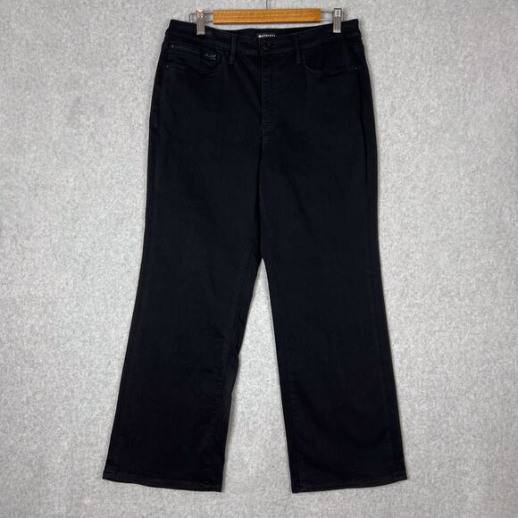 Athleta Womens 12 Flex Kick Flare Jean in Black - Picture 1 of 8